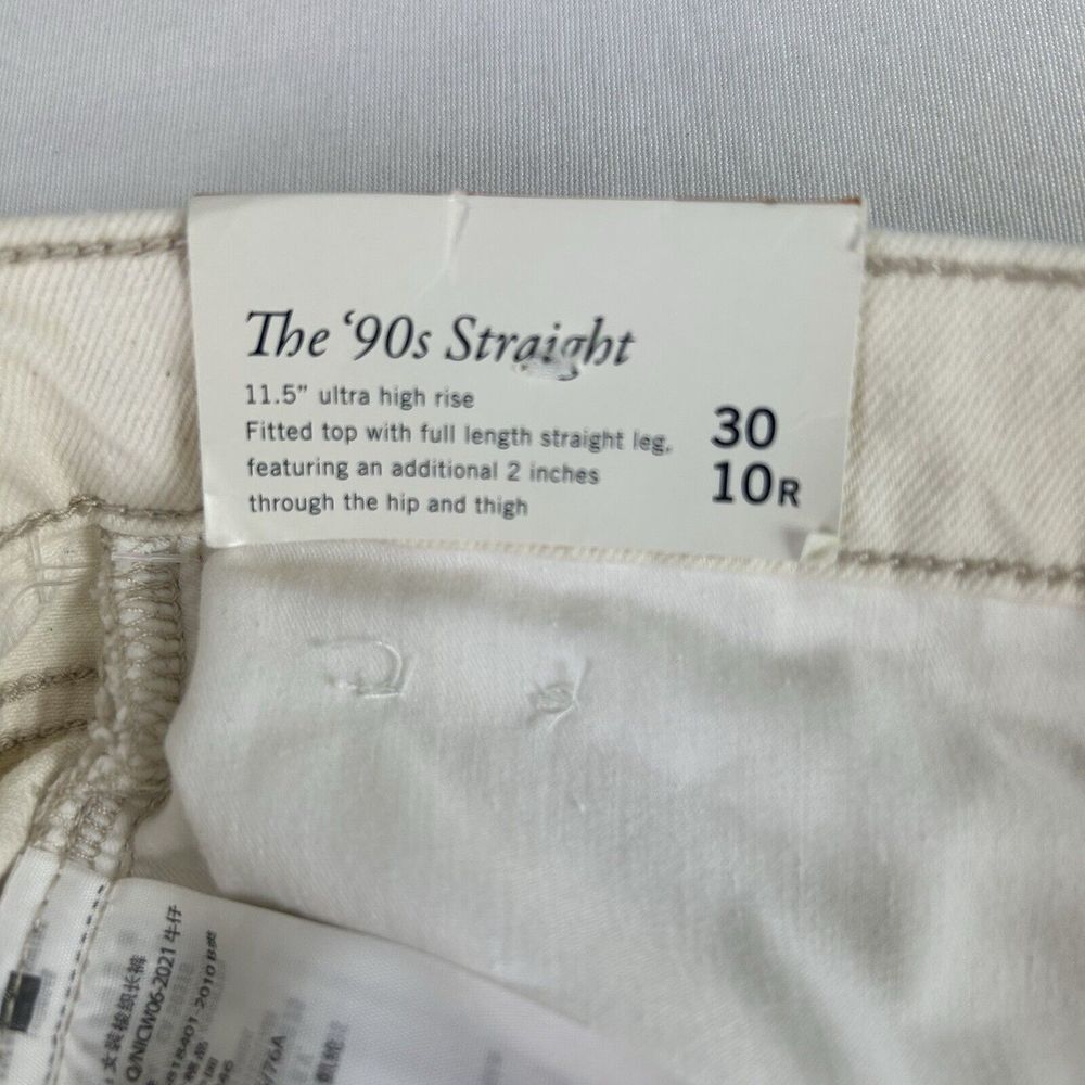 Abercrombie & Fitch The 90s Straight Ultra High Rise Curve Love Jeans Size 30 10 - Picture 12 of 15